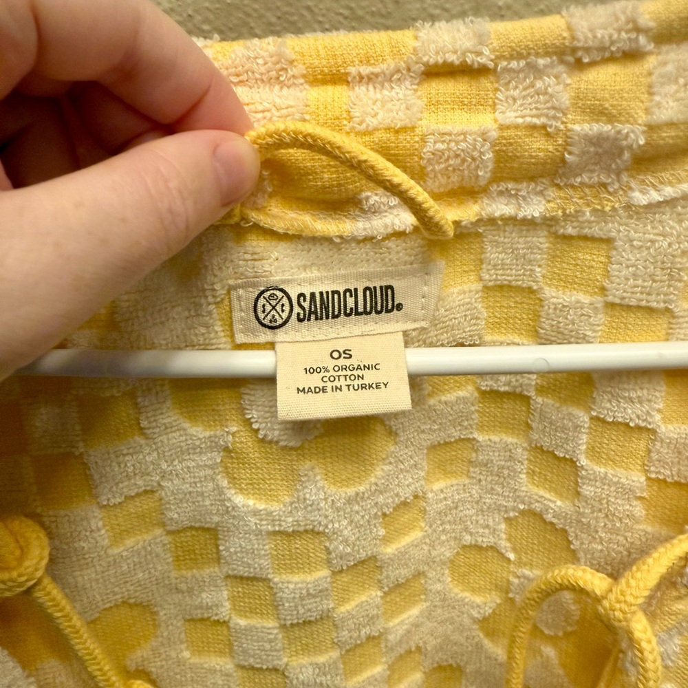 Sand Cloud Organic Cotton Floral Checker Beach Coverup - Picture 3 of 5